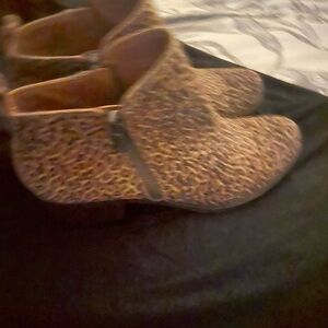 Lucky Brand Animal Print Ankle Booties